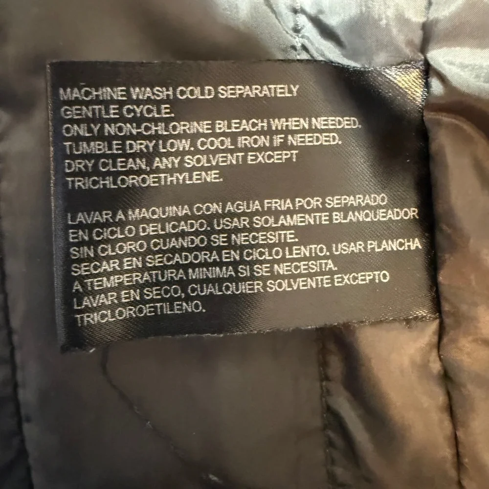 Weatherproof Hooded Jacket Mens M Black Insulated Full Zip Winter Coat